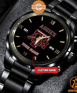 Personalized NCAA Texas A&M Aggies Stainless Steel Watch