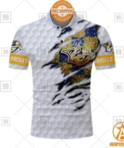 Personalized NHL Nashville Predators Mix Golf Polo Shirt