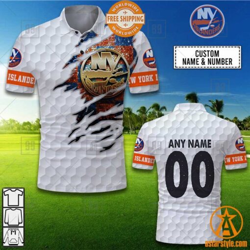 Personalized NHL New York Islanders Mix Golf Polo Shirt