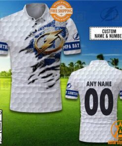 Personalized NHL Tampa Bay Lightning Mix Golf Polo Shirt