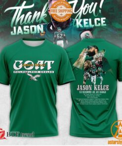 Philadelphia Eagles GOAT Jason Kelce 13 Seasons As An Eagle Hoodie