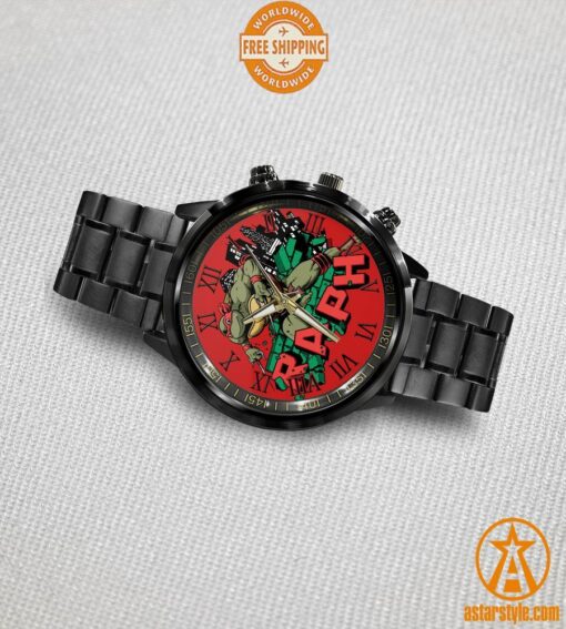 Raphael Teenage Mutant Ninja Turtles Stainless Steel Watch