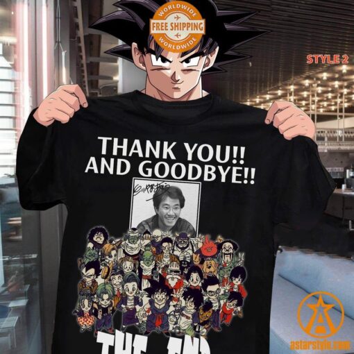 RIP Rest in Peace Toriyama Akira Dragon Ball Shirt