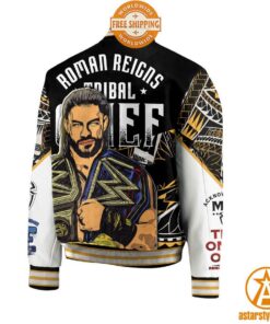 Roman Reigns Acknowledge Me Baseball Jacket