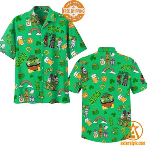 Star Wars St Patrick Day Hawaiian Shirt