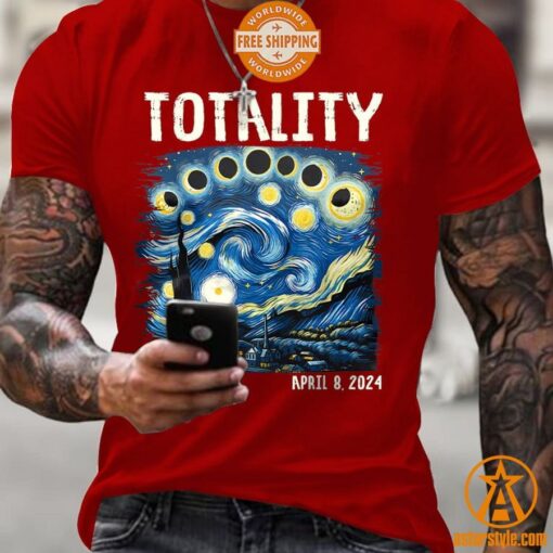 Starry Night Totality Solar Eclipse Of April 8 2024 Shirt