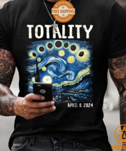 Starry Night Totality Solar Eclipse Of April 8 2024 Shirt