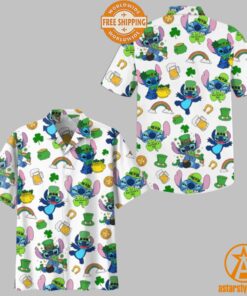 Stitch St Patrick Day Hawaiian Shirt