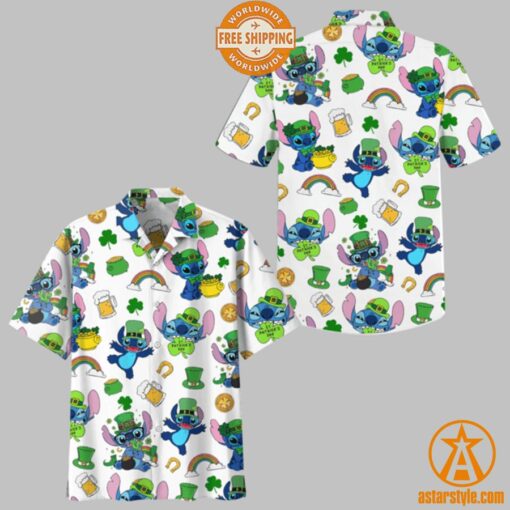 Stitch St Patrick Day Hawaiian Shirt