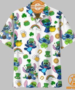 Stitch St Patrick Day Hawaiian Shirt