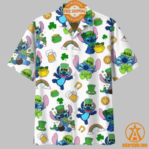 Stitch St Patrick Day Hawaiian Shirt