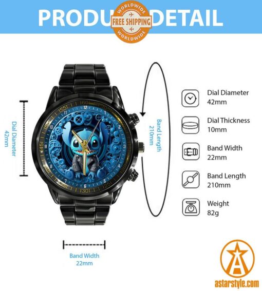 Stitch Stainless Steel Watch