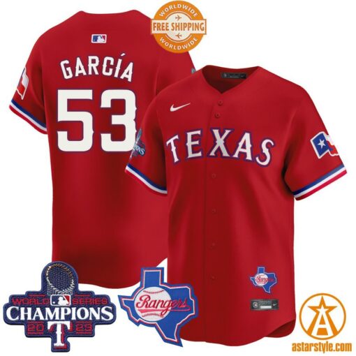 Texas Rangers World Series Champions Premier Limited Jersey