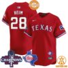 texas rangers world series champions premier limited jersey 34 248