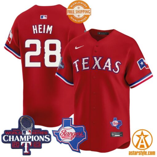 Texas Rangers World Series Champions Premier Limited Jersey