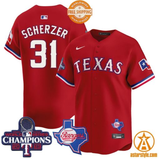 Texas Rangers World Series Champions Premier Limited Jersey