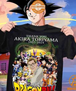 Thank You For The Memories Toriyama Akira 1955 2024 Dragon Ball Shirt