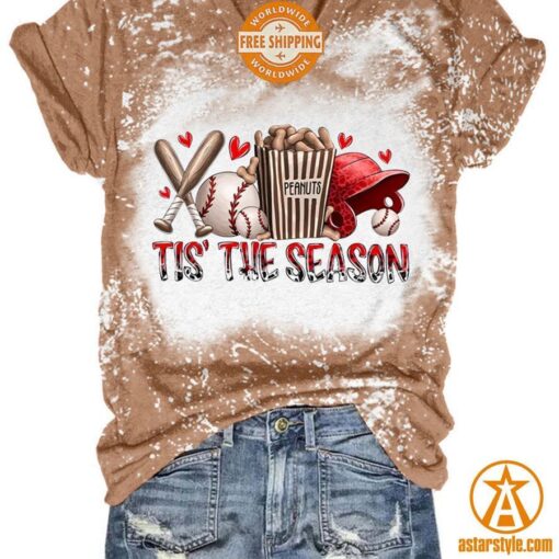 Tis’ The Season Baseball V Neck Shirt