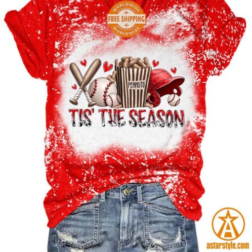 Tis’ The Season Baseball V Neck Shirt