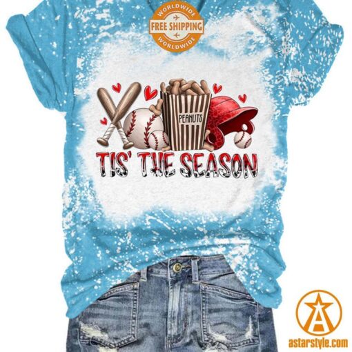 Tis’ The Season Baseball V Neck Shirt