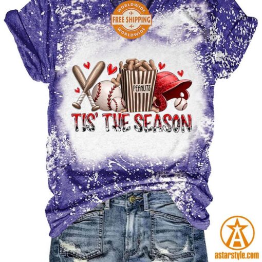 Tis’ The Season Baseball V Neck Shirt