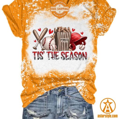 Tis’ The Season Baseball V Neck Shirt