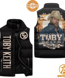 Toby Keith Don’t Let The Old Man In Sleeveless Puffer Jacket