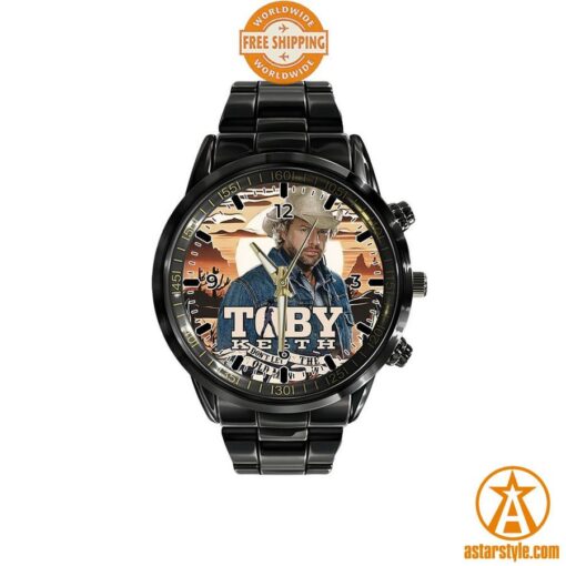 Toby Keith Don’t Let The Old Man In Stainless Steel Watch