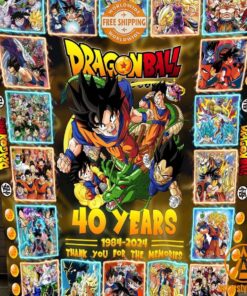 Toriyama Akira Dragon Ball 40 Years 1984 2024 Blanket