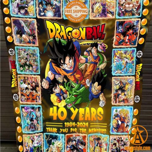 Toriyama Akira Dragon Ball 40 Years 1984 2024 Blanket