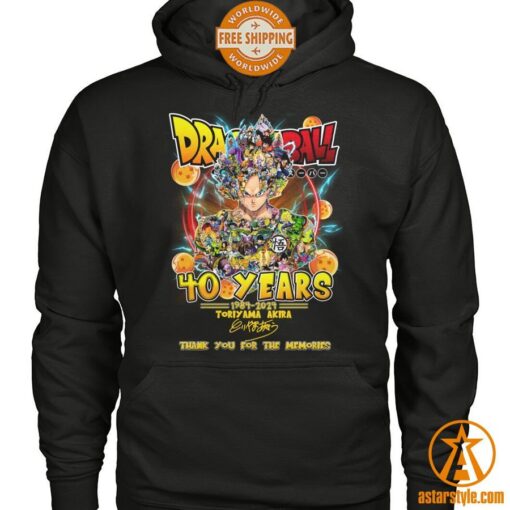 Toriyama Akira Dragon Ball 40 Years 1984 2024 Shirt