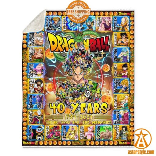 Toriyama Akira Dragon Ball 40 Years Thank You For The Memories Blanket