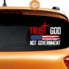 Trust God Not Government US Flag Car Sticker Elegant and sober Pic