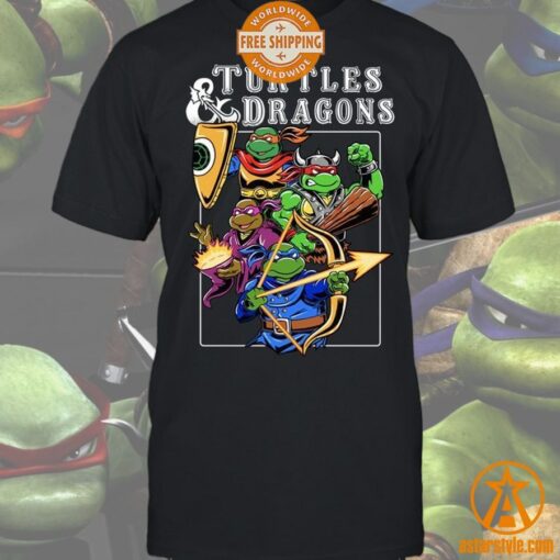 Turtles Dragons Dungeons and Dragons Teenage Mutant Ninja Turtles Shirt