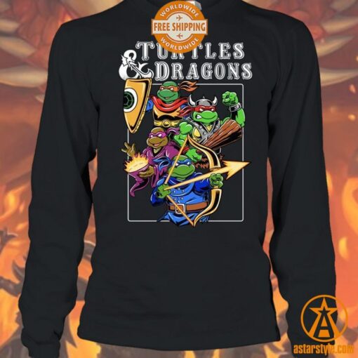 Turtles Dragons Dungeons and Dragons Teenage Mutant Ninja Turtles Shirt