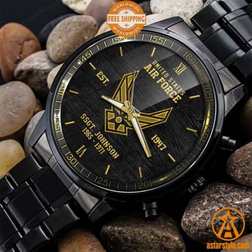 US Air Force CUSTOM Stainless Steel Watch