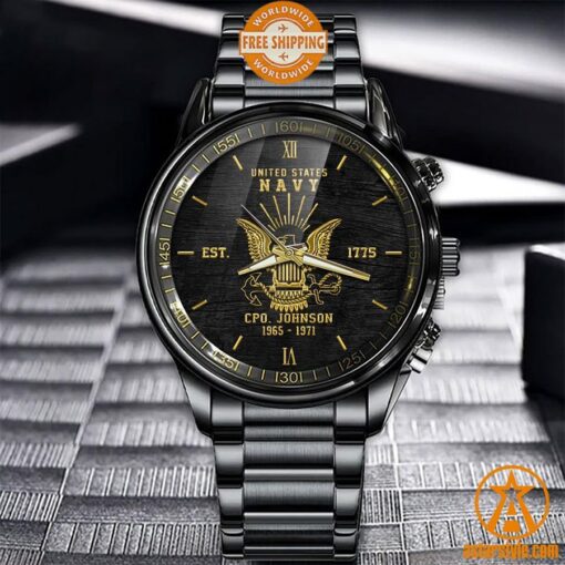 US Navy CUSTOM Stainless Steel Watch