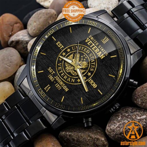 US Veteran CUSTOM Stainless Steel Watch