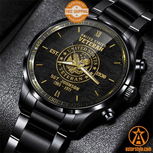 US Veteran CUSTOM Stainless Steel Watch