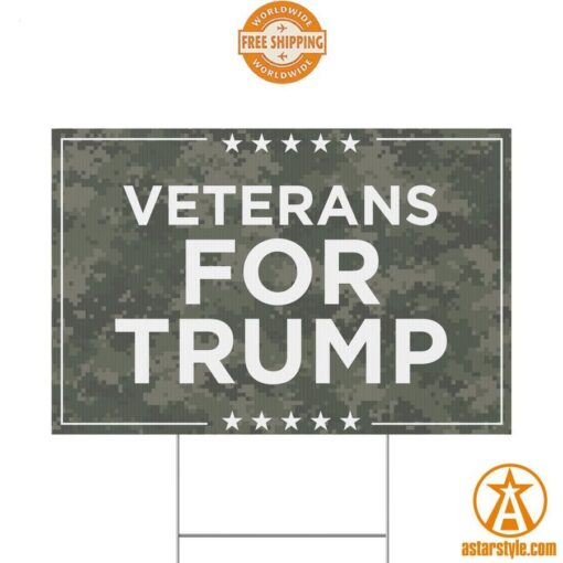 Veterans For Trump Yard Sign