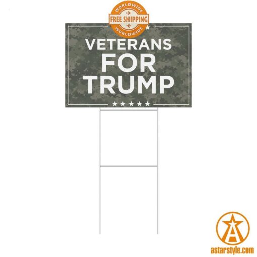 Veterans For Trump Yard Sign