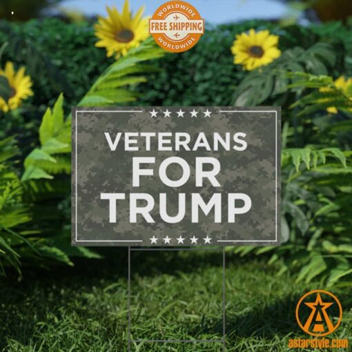 Veterans For Trump Yard Sign