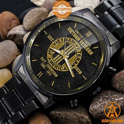 Vietnam Veteran CUSTOM Stainless Steel Watch