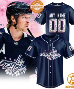 Washington Capitals Cherry Blossom Baseball Jersey