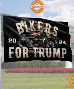 2024 Bikers For Trump Flag