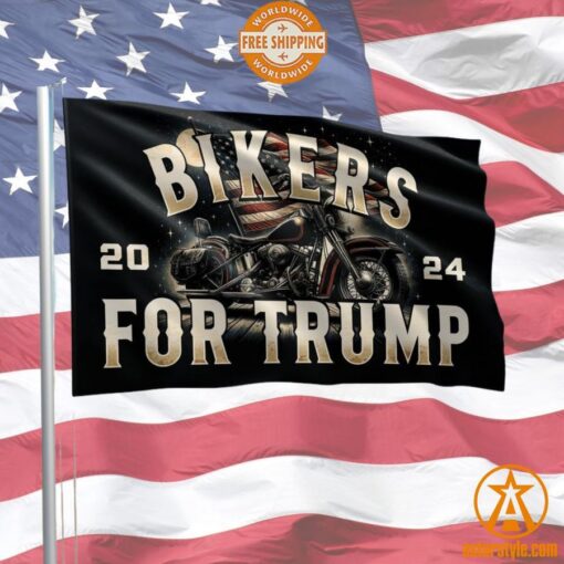 2024 Bikers For Trump Flag