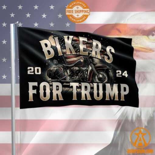 2024 Bikers For Trump Flag