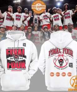 2024 NCAA Men Basketball Final Four NC State Wolfpack Hoodie