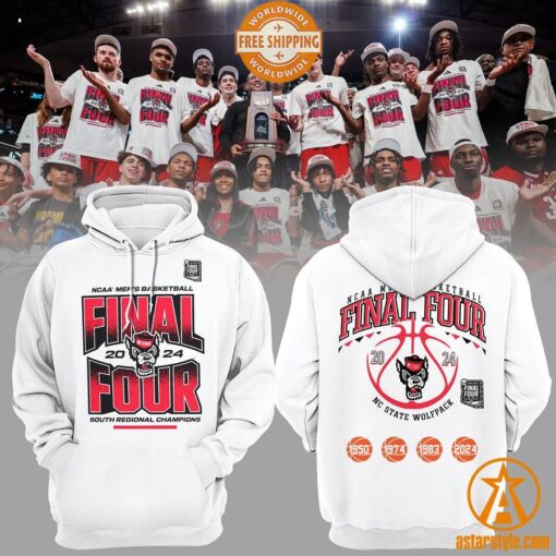 2024 NCAA Men Basketball Final Four NC State Wolfpack Hoodie