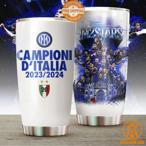 Inter Milan 2023 2024 Campioni D’Italia Tumbler